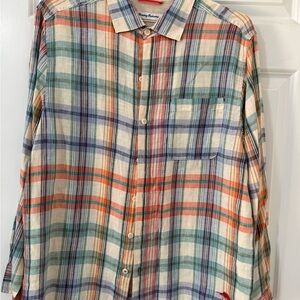 Tommy Bahama Colorful Plaid Button Down Shirt